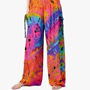 Colorful Tie-Dye Women's Pants